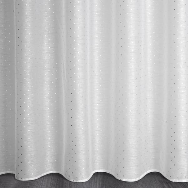 Färdig gardin med öljetter SIBEL 300x160 Eurofirany vit/silver