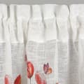 Pikkukuva 2 / 9: Valmiit verhot verhoteipillä STELLA 150x30 Eurofirany valkoiset punaiset vihreät tulppaanit