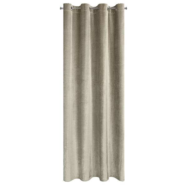 Færdiglavet gardin med øjer LUSSI 140x250 Eurofirany mørk beige