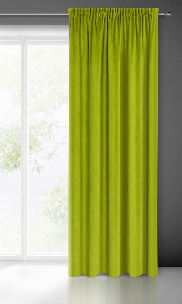 Färdiggjord gardin på tejp PIERRE 140x300 Pierre Cardin Eurofirany oliv