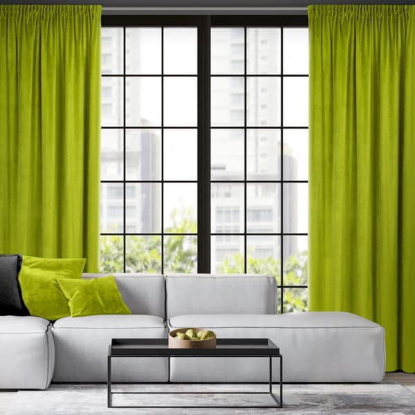 Färdiggjord gardin på tejp PIERRE 140x300 Pierre Cardin Eurofirany oliv