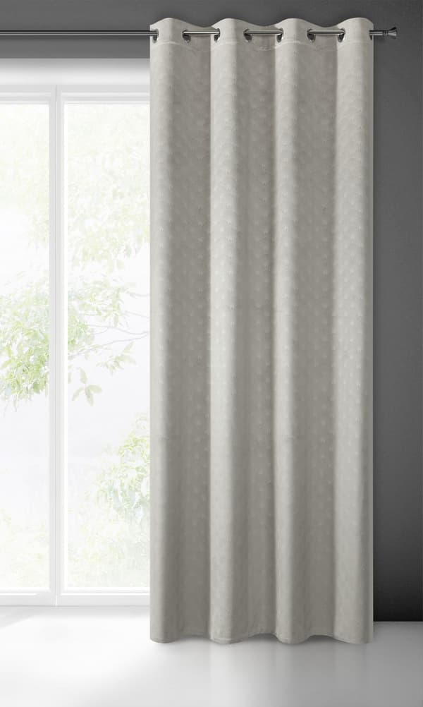 Valmis verho silmukoilla JULIA 140x250 Eurofirany beige