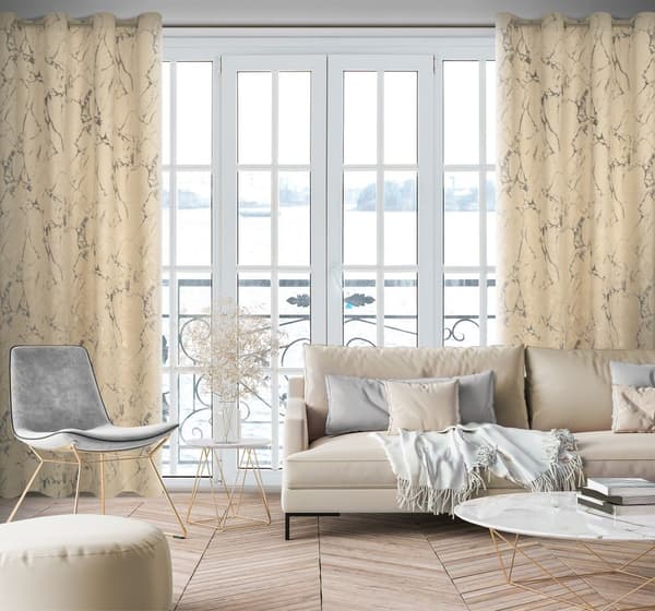 Valmis verho silmukoilla WERA 140x250 Eurofirany cappuccino