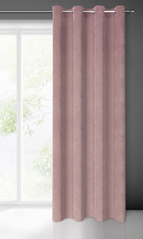 Valmis verho silmukoilla ELIZA 140x250 Eurofirany-jauhe