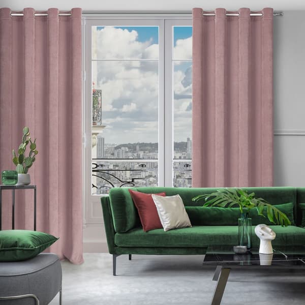 Valmis verho silmukoilla ELIZA 140x250 Eurofirany-jauhe