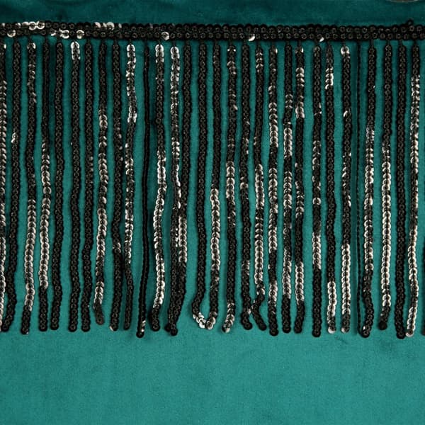 Valmis verho silmukoilla JASPER 140x250 Eurofirany tumma turkoosi/musta