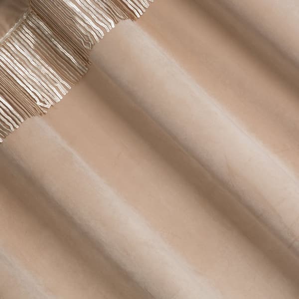 Valmis verho silmukoilla JASPER 140x250 Eurofirany beige/samppanja
