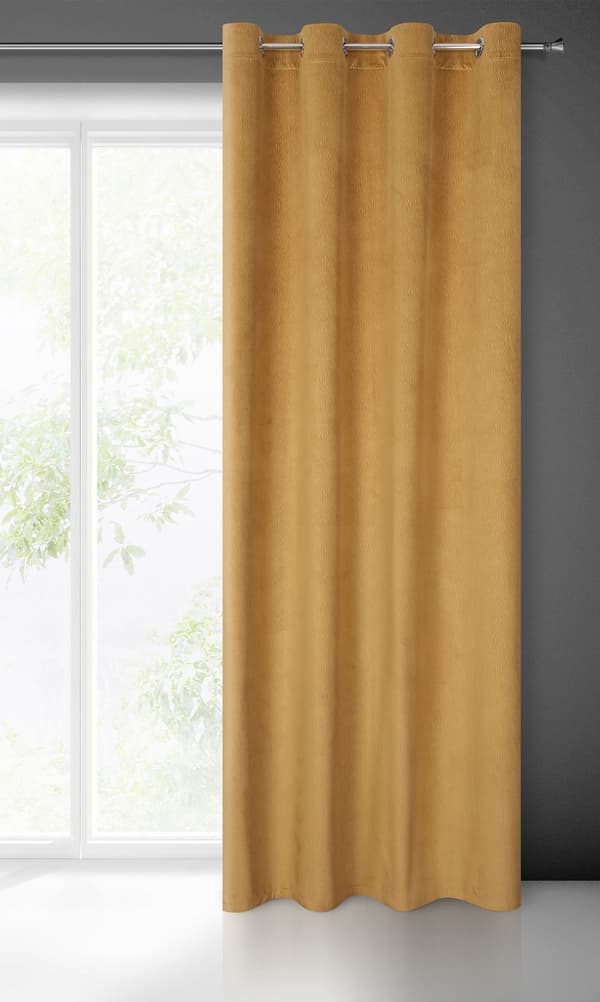 Valmis verho silmukoilla LILI 140x250 Eurofirany kultaa