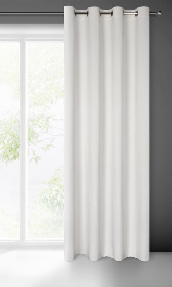 Færdiglavet gardin med øjer LILI 140x250 Eurofirany hvid