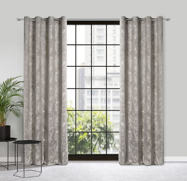 Færdiglavet gardin med øjer LIVIA 140x250 Eurofirany beige