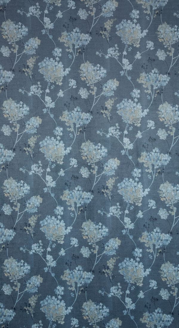 Færdiglavet gardin med øjer ANDY 140x250 Design91 blå/beige