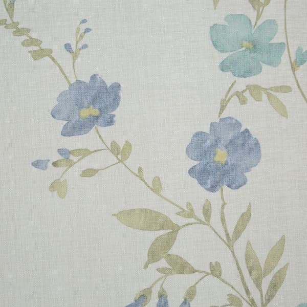 Færdiglavet gardin med øjer MIA 140x250 Design91 hvid/blå
