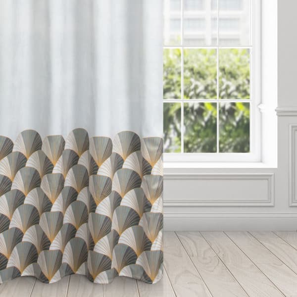 Færdiglavet gardin med øjer GINA 140x250 Design91 sølv