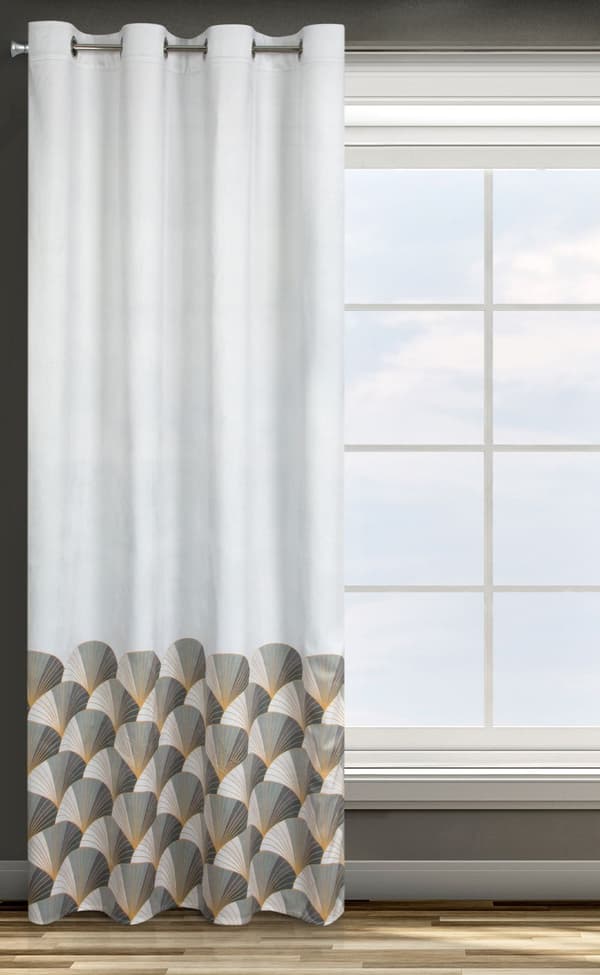 Færdiglavet gardin med øjer GINA 140x250 Design91 sølv