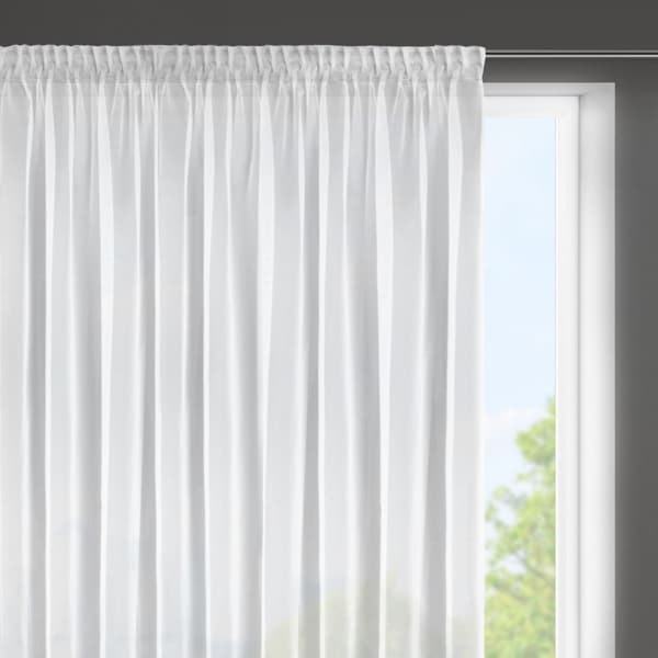 Færdiglavet gardin på tape ESEL 350x150 Eurofirany hvid