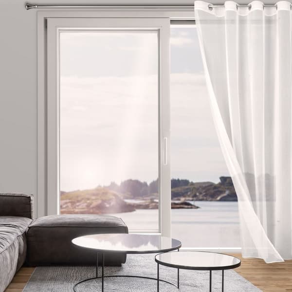 Færdiglavet gardin med øjer TAMINA 140x250 Eurofirany hvid