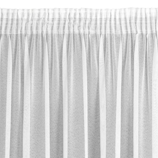 Färdig gardin på tejp TAMINA 140x270 Eurofirany vit