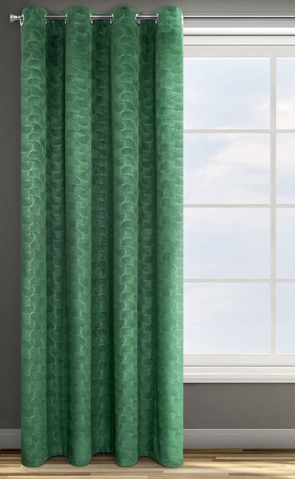 Färdig gardin med öljetter ELLEN 140x250 Design91 grön