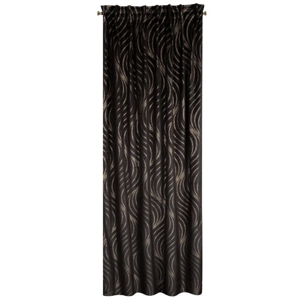 Verho valmiina teipille VICTORIA3A 140x270 Eurofirany musta/samppanja