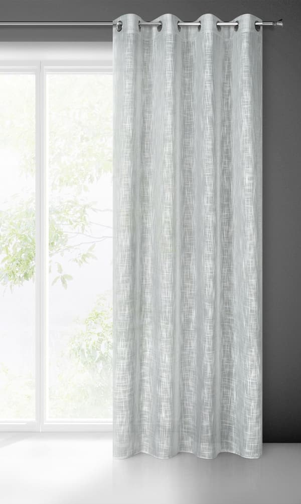 Valmis verho silmukoilla LIREN 140x250 Eurofirany harmaa