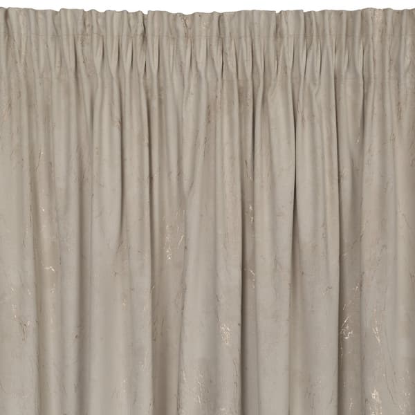 Färdiggjord gardin på tejp NADIA 140x300 Eurofirany beige guld