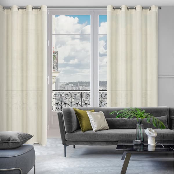 Valmis verho silmukoilla LIDIA 140x250 Eurofirany natural
