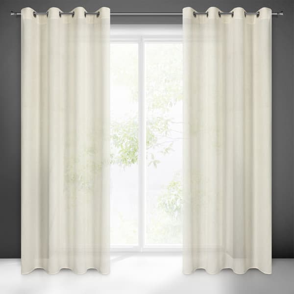 Valmis verho silmukoilla LIDIA 140x250 Eurofirany natural