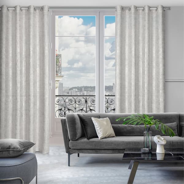 Færdiglavet gardin med øjer BLANKA 140x250 Eurofirany ask