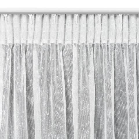 Färdig gardin på tejp KELLY 300x250 Eurofirany vit