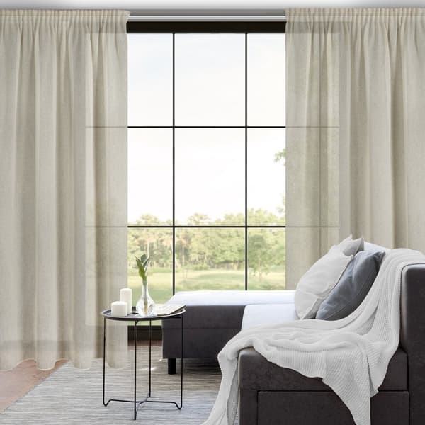 Færdiglavet gardin på tape EMILIA 140x270 Eurofirany creme