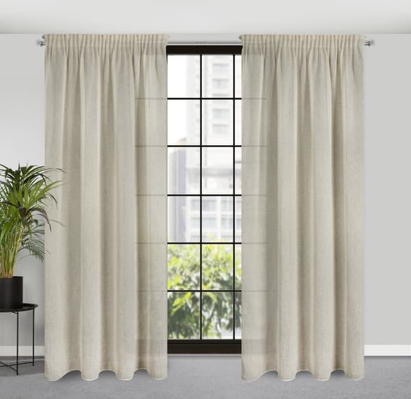 Færdiglavet gardin på tape EMILIA 140x270 Eurofirany creme