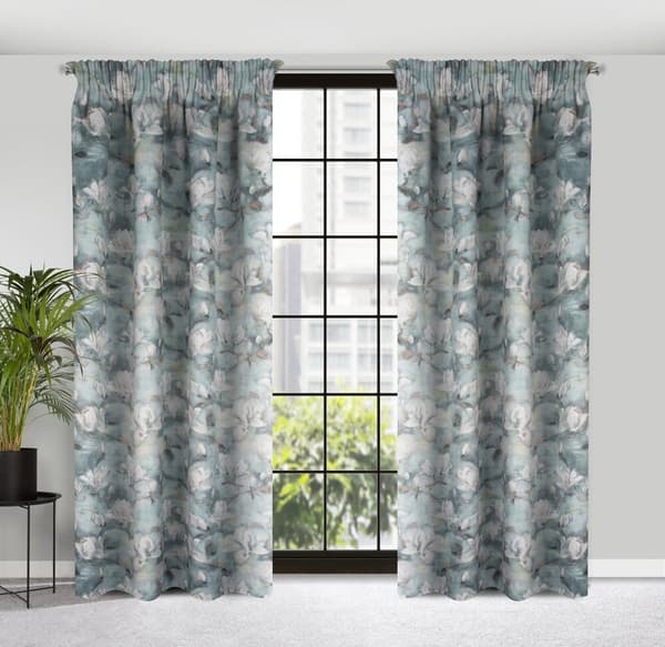 Gardin klar på tape GRACJA 140x270 Eurofirany stålcreme med magnolia
