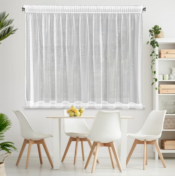 Valmis verho teipillä NEL 350x145 Eurofirany valkoinen