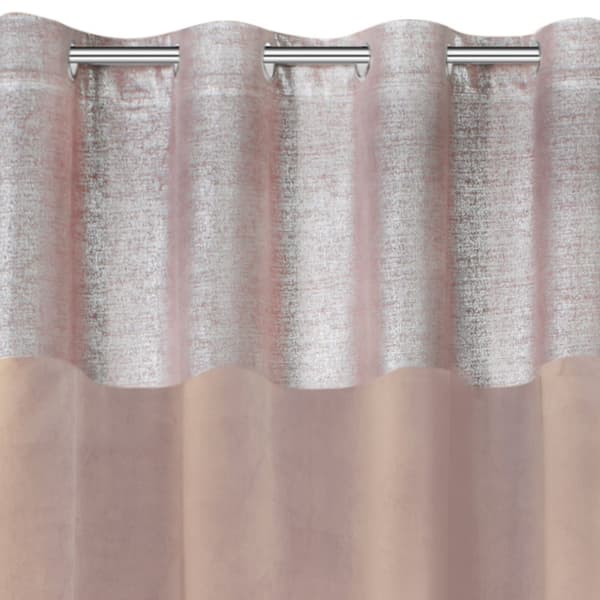 Valmis verho silmukoilla PERI 140x250 Eurofirany puuteri pinkki
