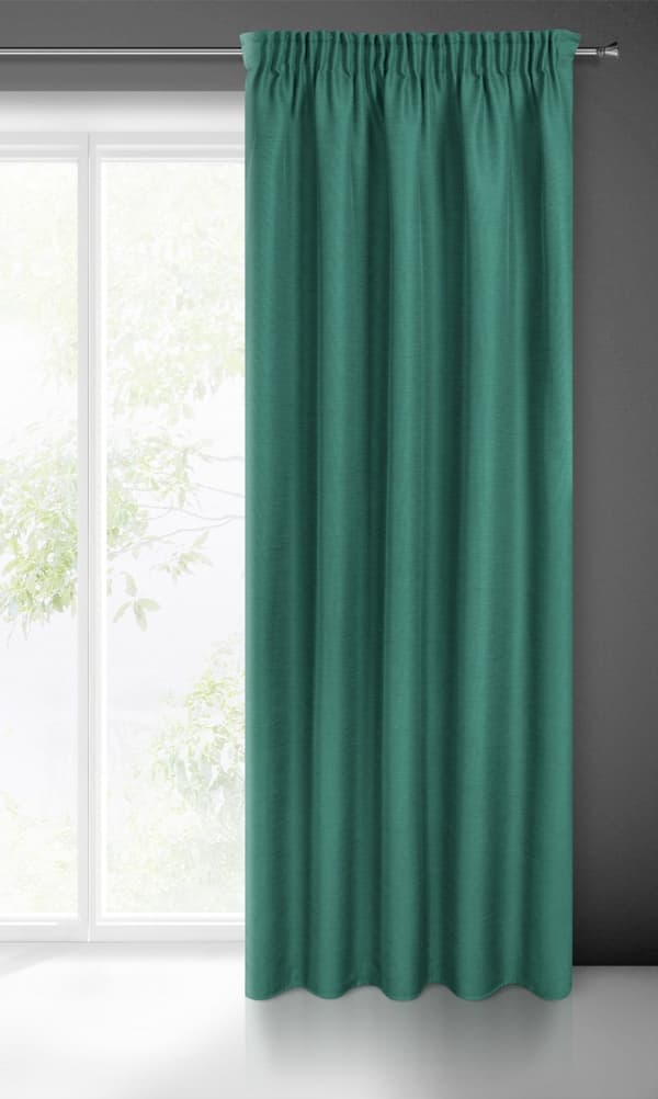 Færdiglavet gardin på tape STYLE 140x270 Eurofirany grøn