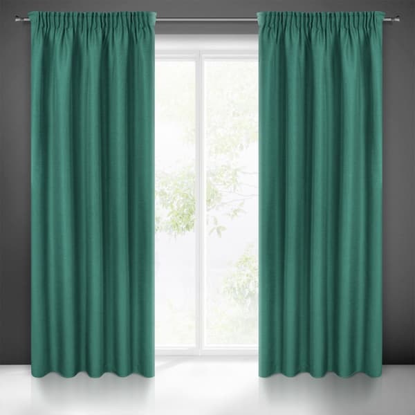 Færdiglavet gardin på tape STYLE 140x270 Eurofirany grøn