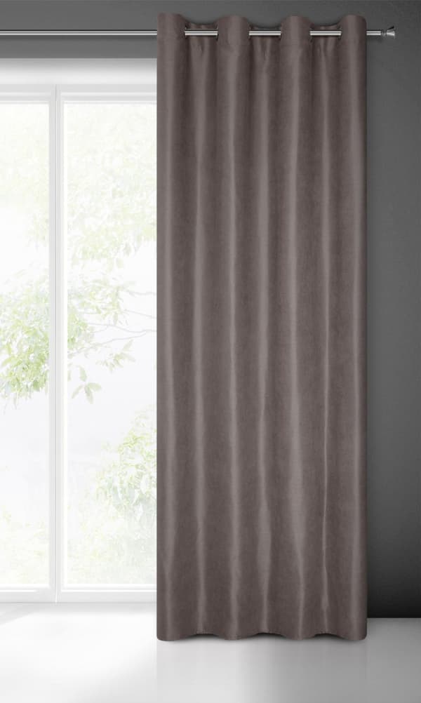 Färdig gardin med öljetter ADA 140x250 Eurofirany grafit