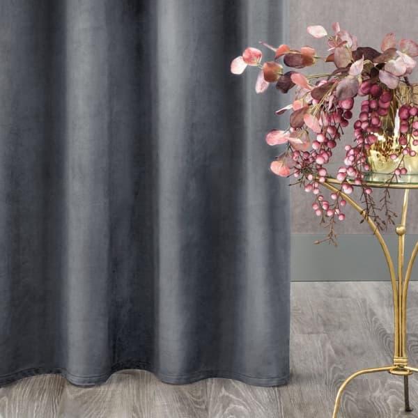 Færdiglavet gardin med øjer ROSA 140x250 Design91 grafit