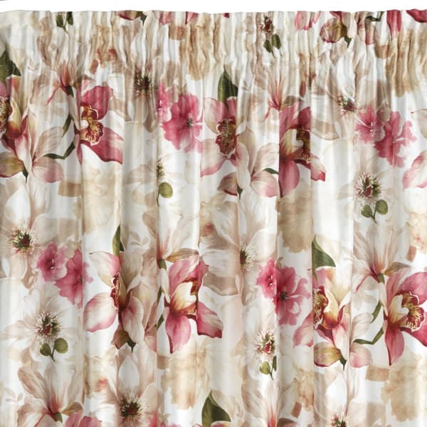 Färdig gardin på tejp LILLIE 140x270 Eurofirany rosa