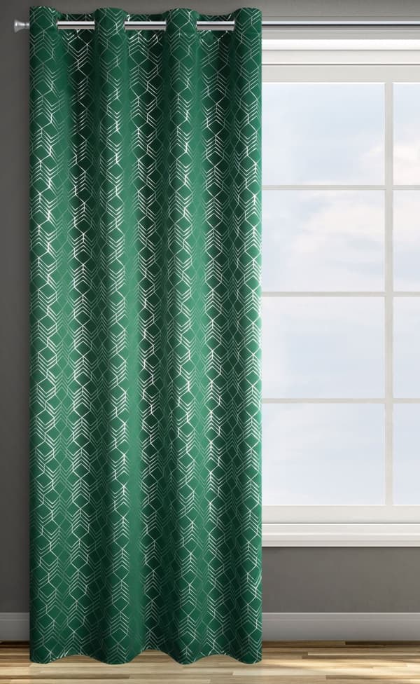 Färdig gardin med öljetter POLI 140x250 Design91 grön