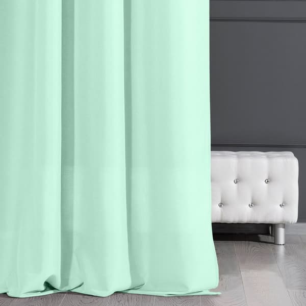 Färdiggjord gardin med öljetter ADORE 140x250 Design91 ljus mint
