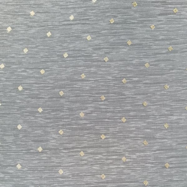 Færdiglavet gardin med øjer SIBEL 140x250 Eurofirany hvid lys guld champagne print rombe