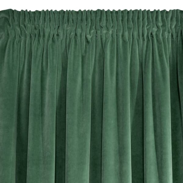 KRISTI 140x270 Eurofirany færdiglavet gardin på tape, mørkegrøn