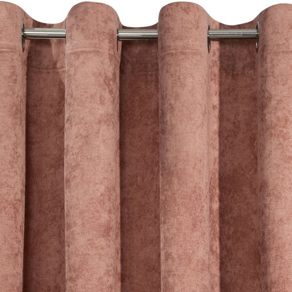 Færdiglavet gardin med øjer ANISA 140x250 Eurofirany mørk pink