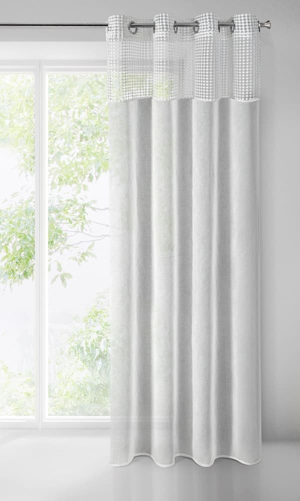 Färdig gardin med öljetter GRACE 140x250 Eurofirany vit