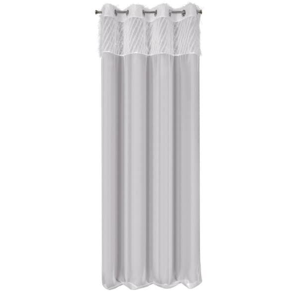 Valmis verho silmukoilla AMIRA 140x250 Eurofirany hopea