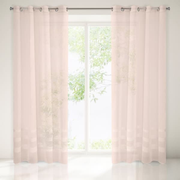 Færdiglavet gardin med øjer EFIL 140x250 Eurofirany pink