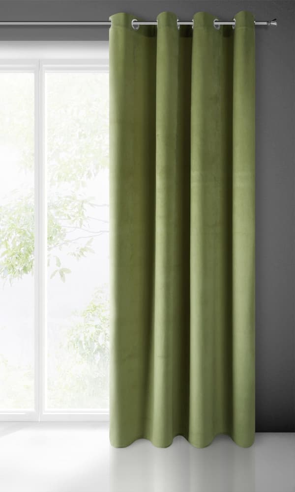 Valmis verho silmukoilla PIERRE 140x250 Pierre Cardin Eurofirany oliivi