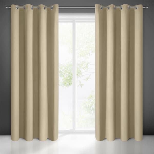 Färdig gardin med öljetter LOGAN 140x250 Eurofirany beige