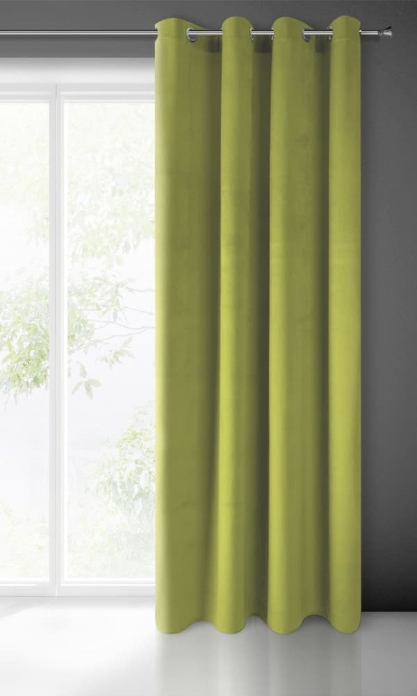 Færdiglavet gardin med øjer PIERRE 140x250 Pierre Cardin Eurofirany lys oliven